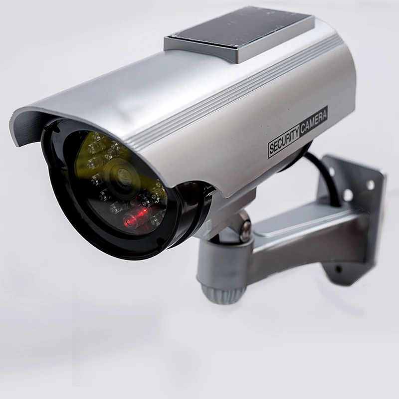 

Fake Camera Solar Power Dummy Surveillance CCTV Camera Monitor Waterproof Outdoor CCTV Camera