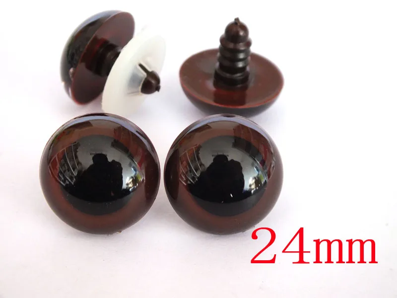 free shipping!! 60pcs 24mm Brown Safety Eyes/Plastic High Quality New Arrival Hot safety eyes for toy fast arrival lk7132 program controlled precision safety tester ac 5kv high limit of ac current 20ma