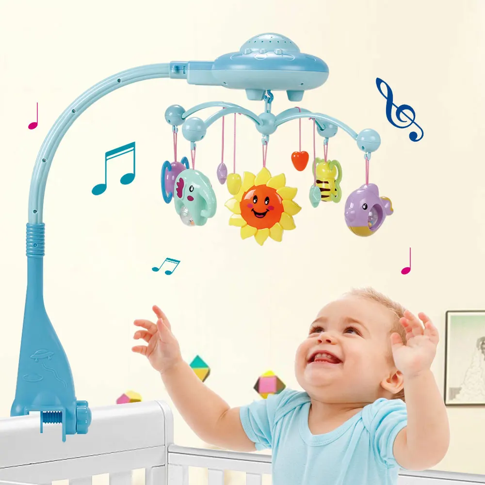 

Baby Toy Bed Bell Musical Mobile Crib Bell Dreamful Bed Ring Hanging Rotate Bell Rattle Parent Remote Control Educational Toys