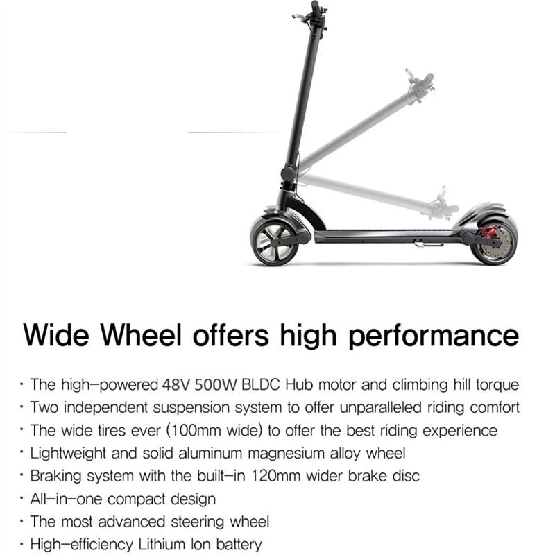 Wide wheel smart electric scooter (15)
