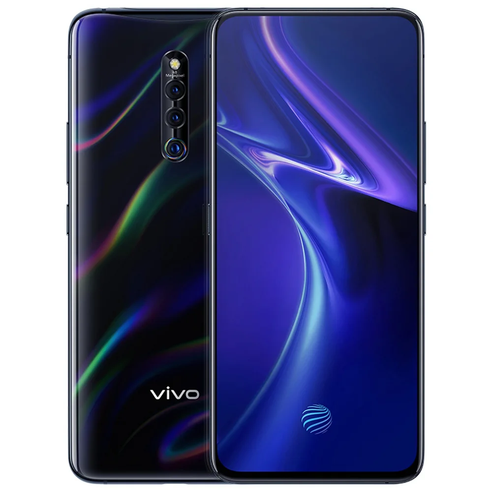 vivo X27 Pro, подъемная камера, 6. 7 дюймов, фронтальная, 32 МП, камера заднего вида, 8 ГБ, 256 ГБ, Восьмиядерный экран, отпечаток пальца, 4G, мобильный телефон