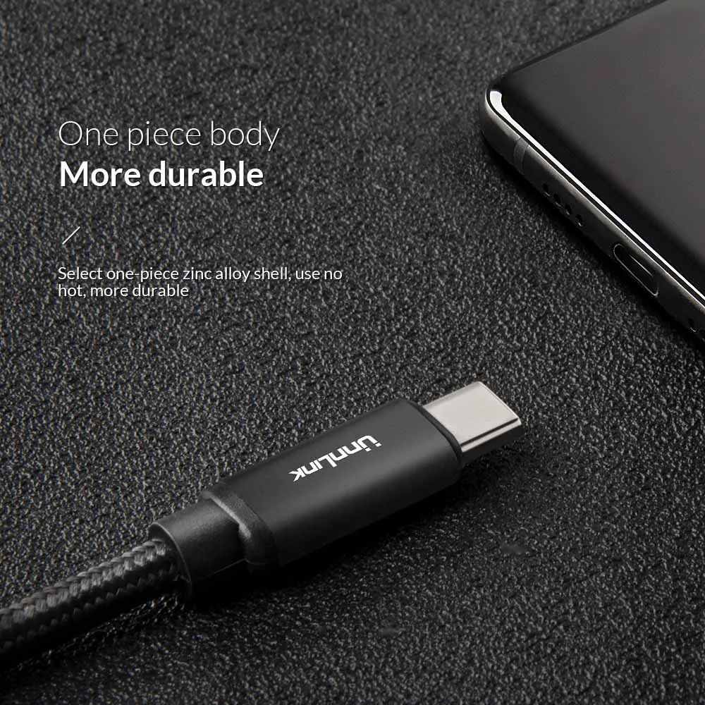USB кабель Unnlink Type C на 3 1 Gen2 3A 60 Вт QC3.0|Кабели для мобильных телефонов| |