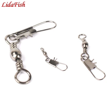 

Swivels Interlock Snap Fishing Lure Tackles winter fishing gear accessories Connector copper swivel