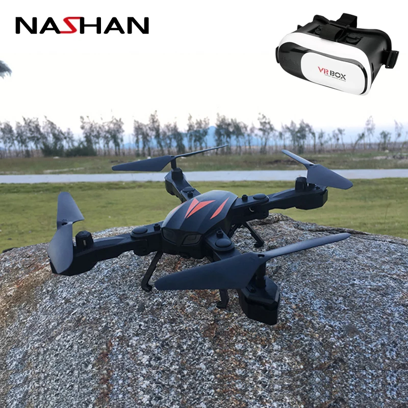 

New Foldable Mini Selfie With Drone HD Camera Pocket Folding Quadcopter Altitude Hold Headless WIFI FPV Camera RC Helicopter VR