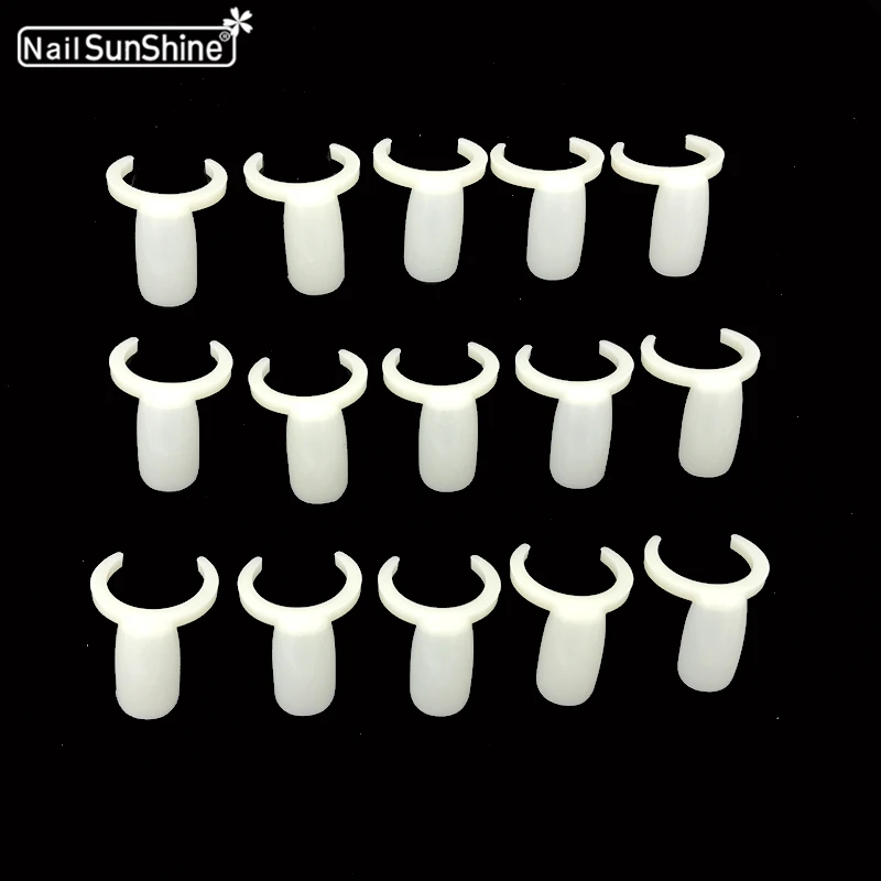 

High Quality Plastic False Nail Tips Display 50pcs/bag Plastic Ring Natural Nail Color Chart Polish Practice Nail Tools Supplies