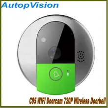 vstarcam Doorcam C95 IP door camera eye HD 720P Wireless Doorbell WiFi Via Android Phone Control video peephole door camera wifi
