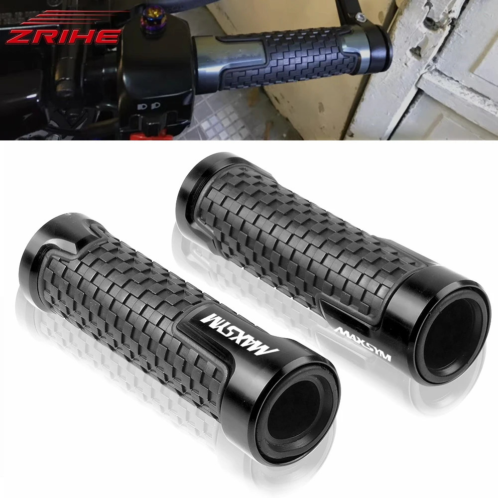 

Motorcycle Accessorie Non Slip Rubber Scooter Handle Bar Grips Handlebar Hand Bar Grip 7/8 22mm For Sym MAXSYM 400 400i 600 600i