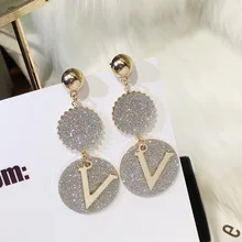 Женская мода титановая сталь V инкрустированные серьги различные брендовые Модные женские серьги ювелирные серьги в виде животных S225