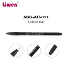 Черный цвет 10 шт./лот Руководство Постоянный макияж бровей корпус водонепроницаемый Хирургическое кожи татуировки маркером