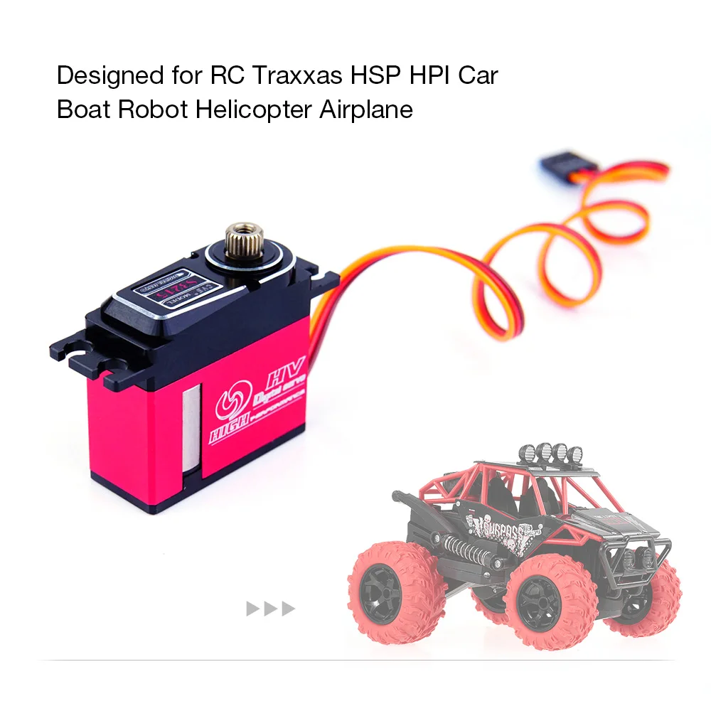 

CYS-S3215 RC Car 10kg HV High Torque Metal Gear Digital Servo for RC Traxxas HSP HPI RC Boat RC Helicopter Robot Airplane