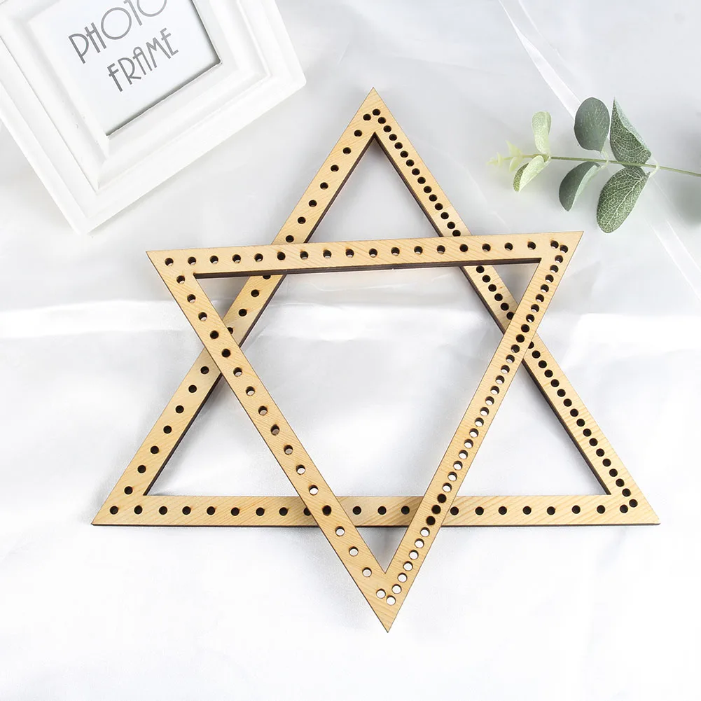 

2Pcs Triangular Knitting Loom Craft DIY Weaving Tools for Handmade Household Sewing Tool 2018ing