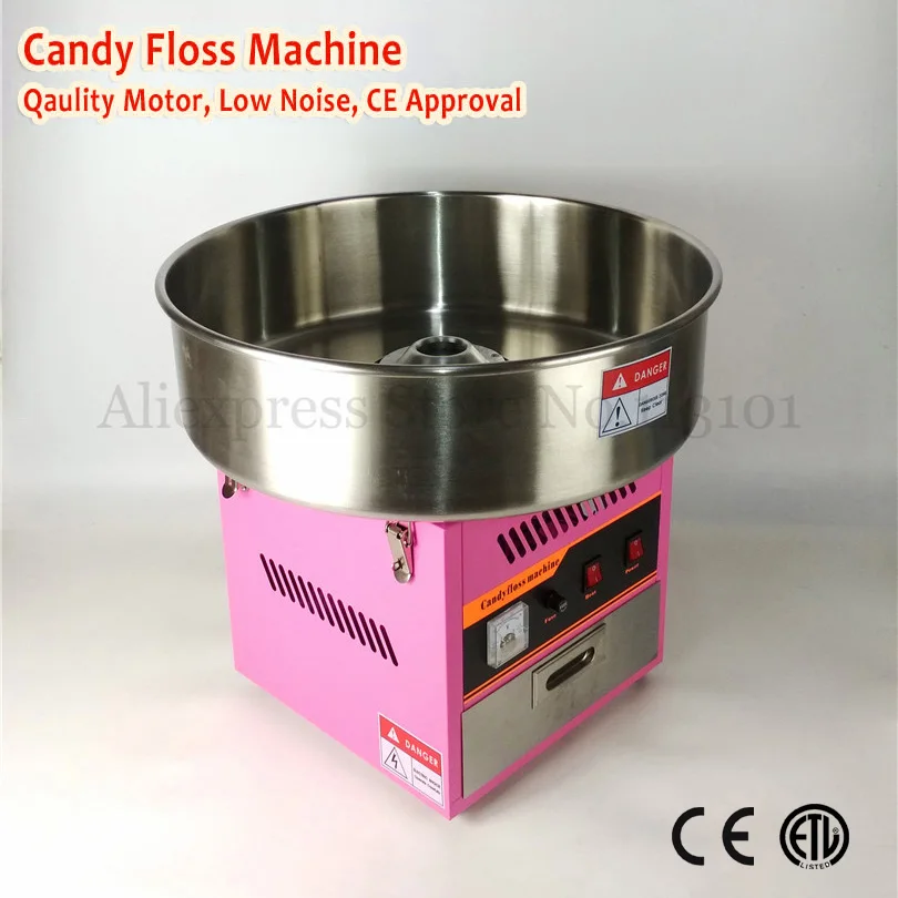 Electric Commercial Cotton Candy Maker Fairy Floss Machine 52cm Bowl