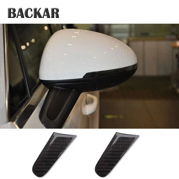 

BACKAR Car Styling Rearview Mirror Eyebrow Stickers Carbon Fiber Decoration For Porsche Macan 2015 2016 2017 2018 Accessories
