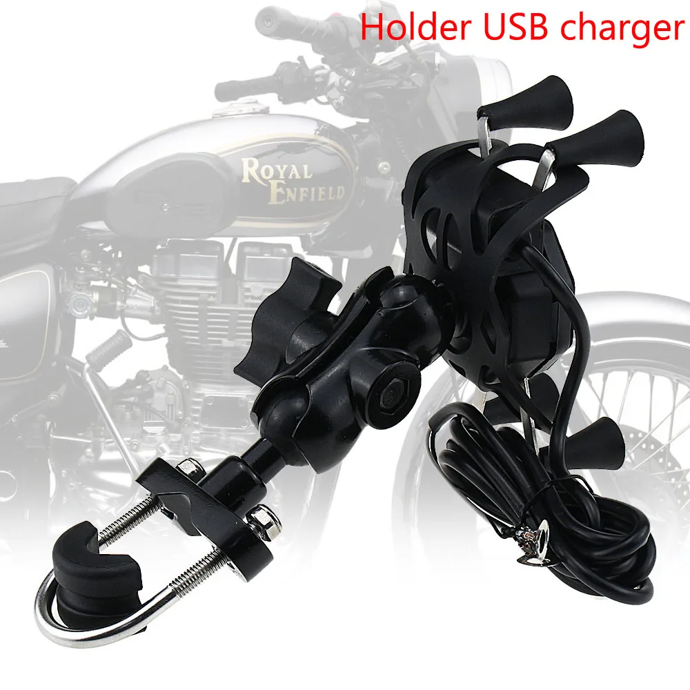 Держатель телефона USB зарядное устройство для HONDA NC700 NC750 S/X CTX700/DCT CTX1300 ST1300 мотоцикл gps навигация кронштейн - Цвет: USB-3