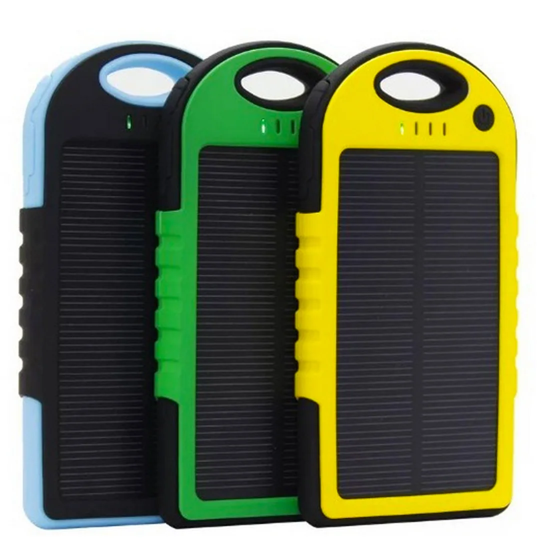 12000mAh Waterproof Solar Power Bank Real Dual USB External Port