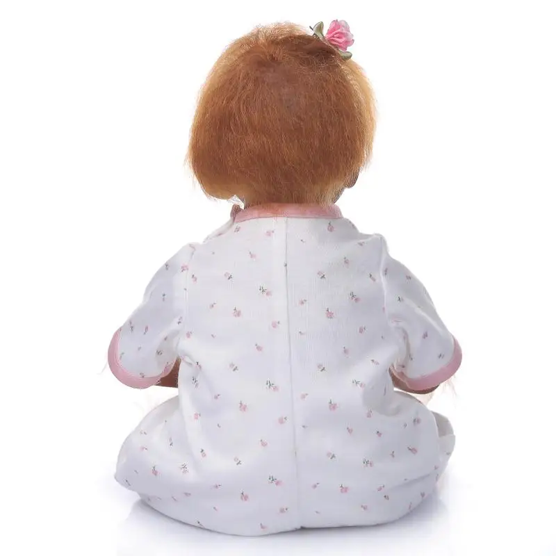 Bebes reborn Реалистичная силиконовая Детская кукла 22 дюймов, Реалистичная кукла для новорожденного, Спящая кукла для детей, подарок на день рождения, игровой домик, игрушки