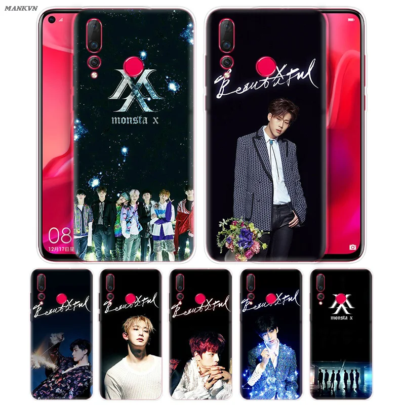 

Case for Huawei Mate 20 Honor 9 10 8X 8C Nova 3i 4 Lite Pro P Smart Y6 Y9 Prime 2018 MONSTA X Protective Silicone Cover Coque