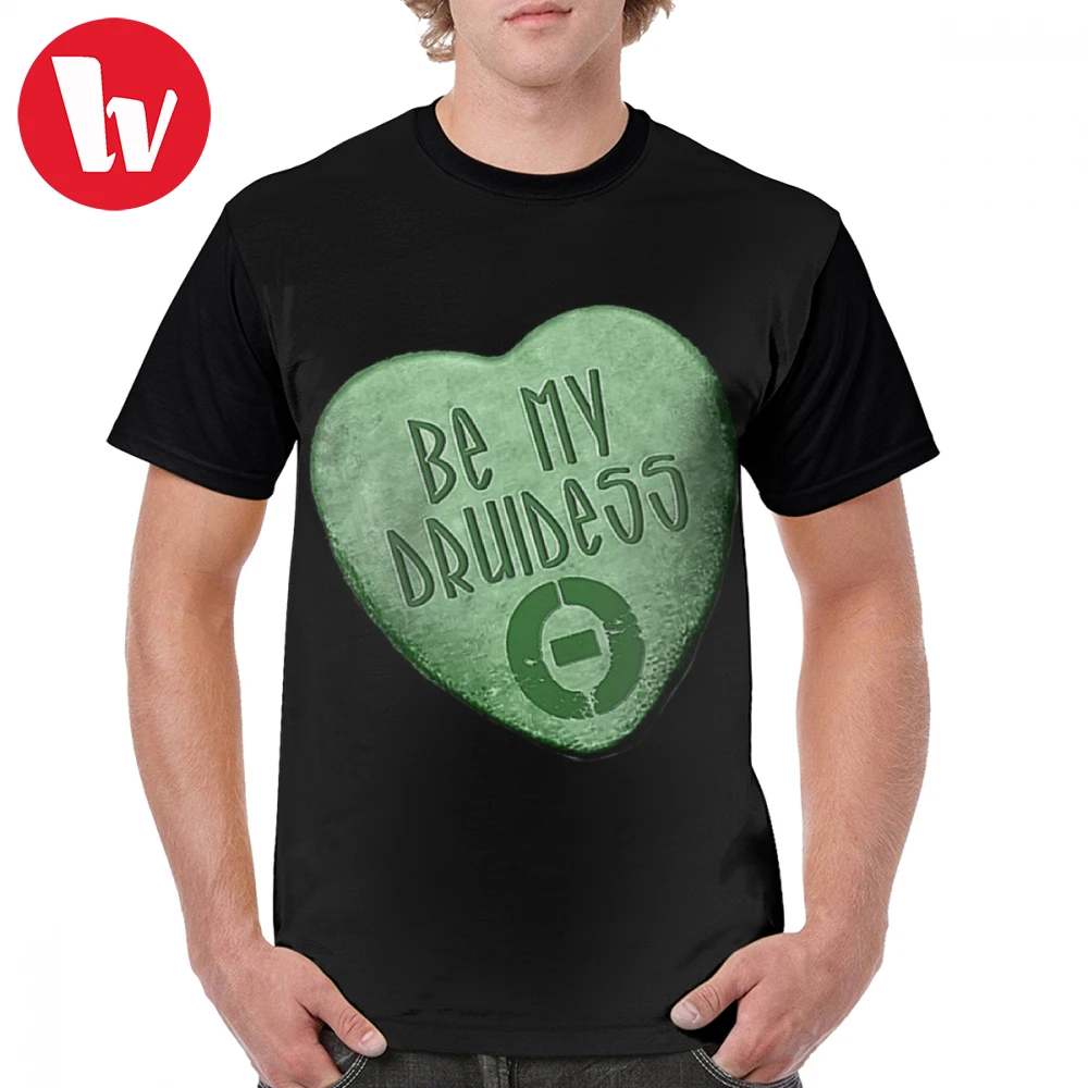

Type O Negative T Shirt BE MY DRUIDESS CANDY HEART T-Shirt 100 Polyester Big Graphic Tee Shirt Men Funny Short Sleeve Tshirt