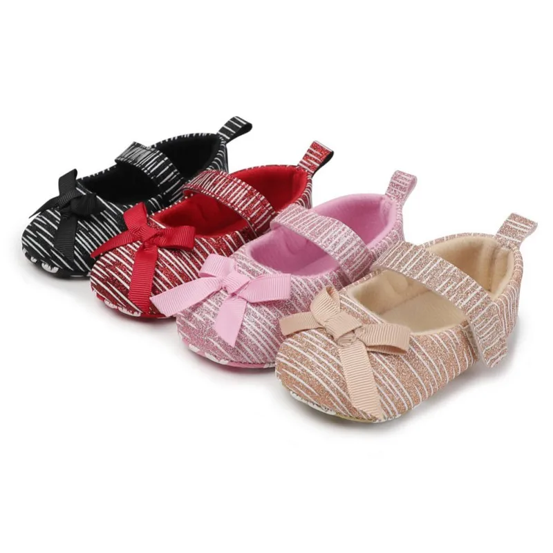 

Spring And Autumn New Baby Bow Soft Female Baby Toddler Shoes Non-Slip Comfortable Single Shoes