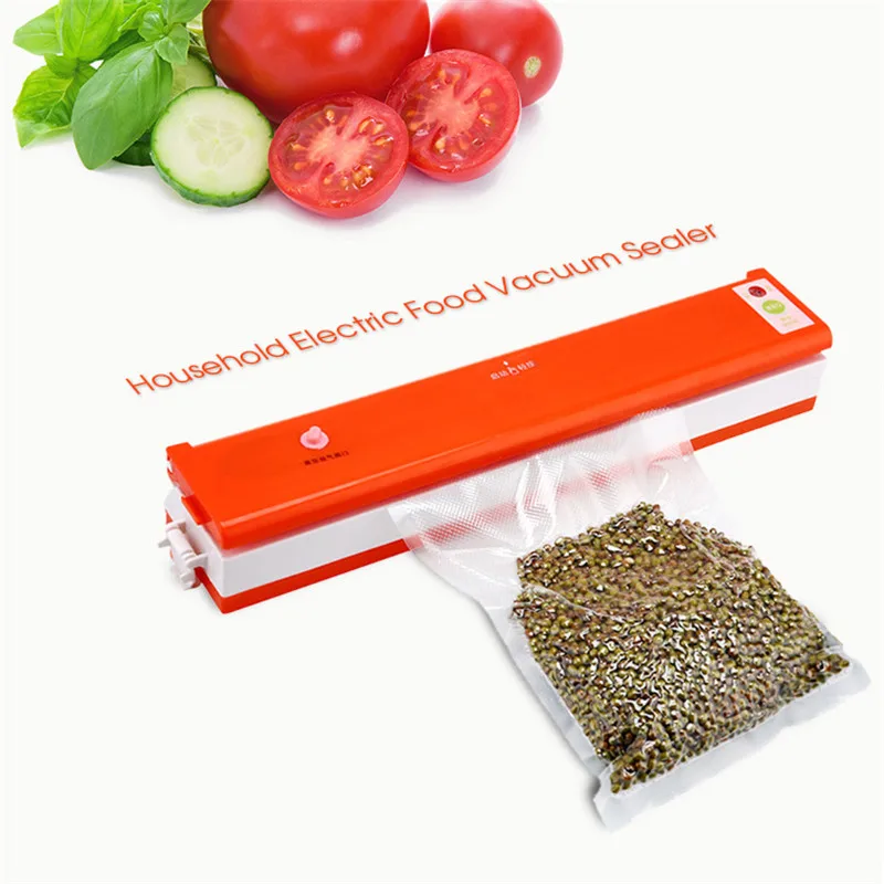 

New Arrival Electric Vacuum Food Sealer Household Automatic Vacuum Packing Plastic Sealing Machine Household Kitchen Appliances