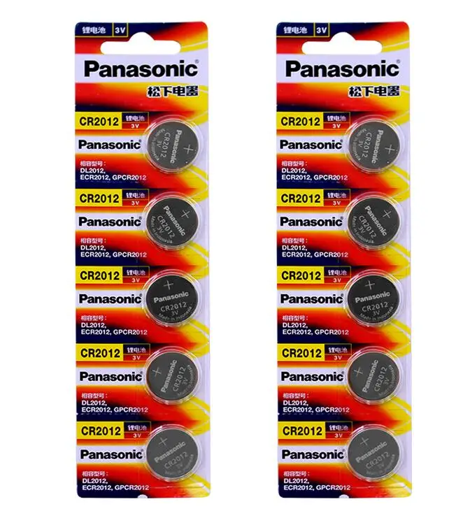 

20pcs/lot Panasonic CR2012 Button Batteries DL2012 ECR2012 Cell Coin Lithium Battery 3V GPCR2012 For Watch Electronic Toy Remote