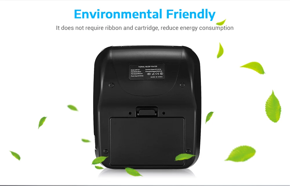 small compact printer 80mm Paper Wireless Portable Receipt Thermal Printers Bluetooth-Compatible Android and iOS free SDK No Need Ink or Toner Recibos small photo printer for iphone