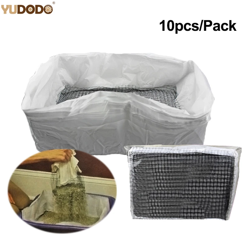 10pcs/pack Reusable Cat Litter Box Liners Mat Elastic Pet Bed Sifting