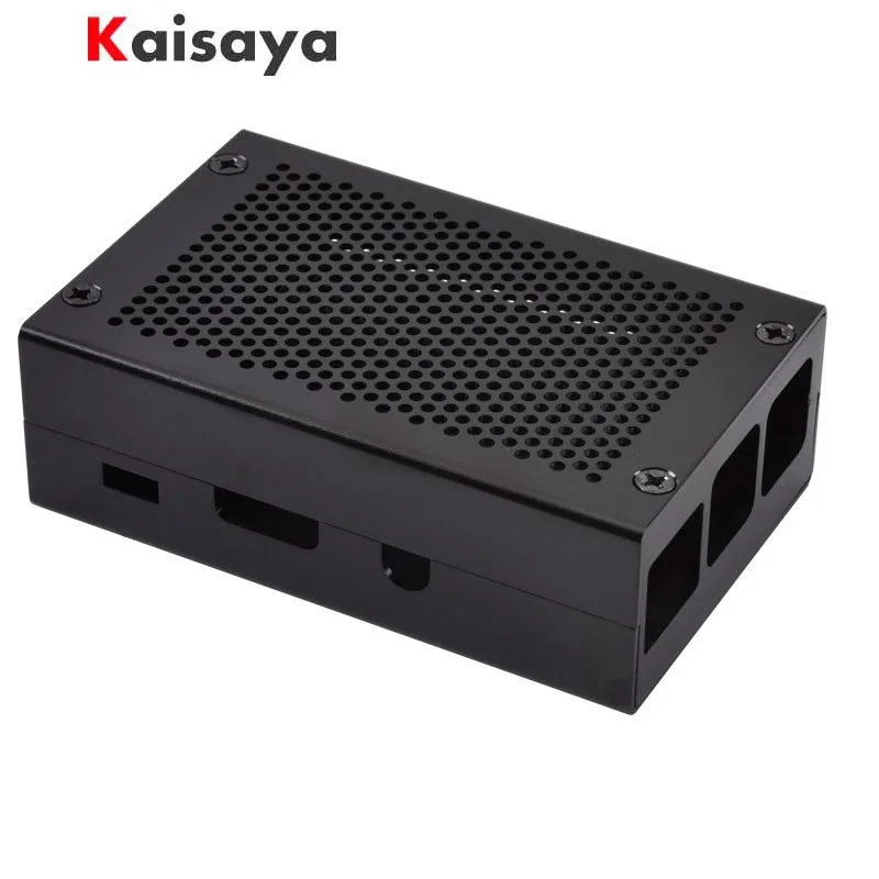 Новый Алюминиевый чехол Raspberry Pi 3 черный металлический корпус совместимый с 2 3B B |