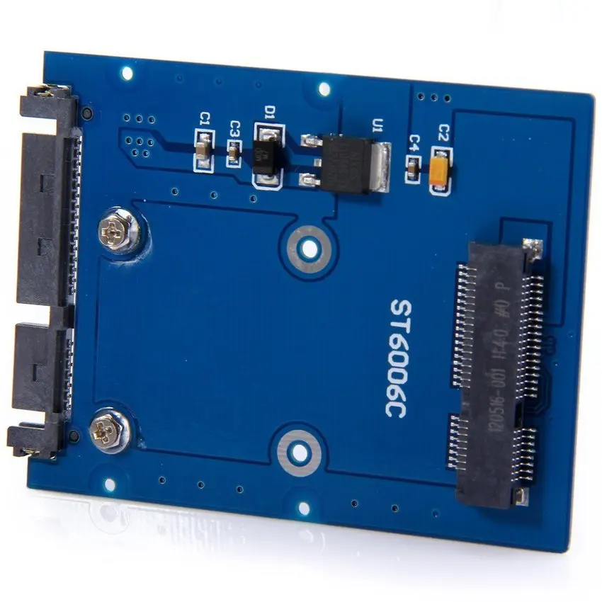 Тонкий тип Mini PCI E mSATA SSD до 2 5 &quotSATA 3.0 22 контактный адаптер для жесткого диска