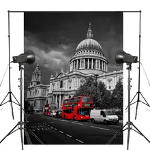 150x220cm St. Paul's Cathedral Photography Background Cloudy Day Backdrop Retro Studio Backdrop Props Wall