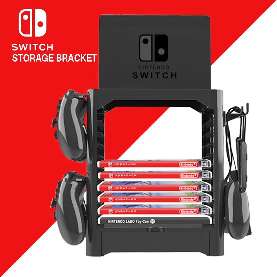 Nintend-Switch-NS-Accessories-Game-Disc-Storage-Bracket-Holder-Tower-for-Nintendo-Switch-Joystick-Carrying-Stand (3)