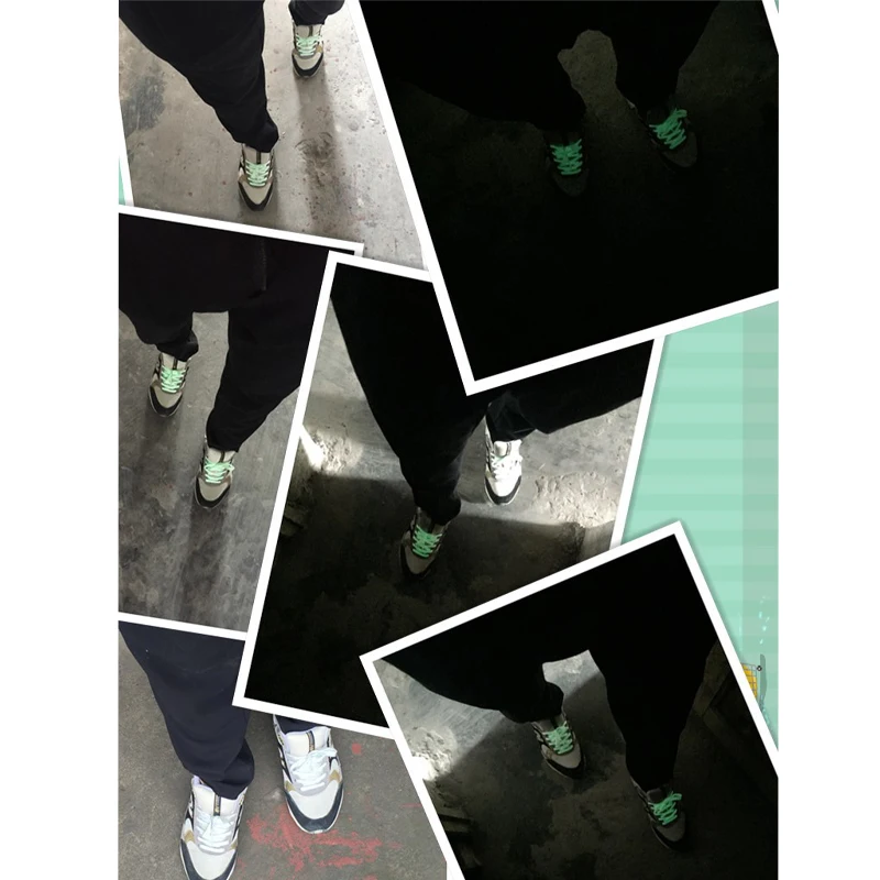 Kids Toys Glow In The Dark Luminous Shoelaces 1pair 120cm Glowing Sport Shoelace Toys for Children Improve Manipulative Ability