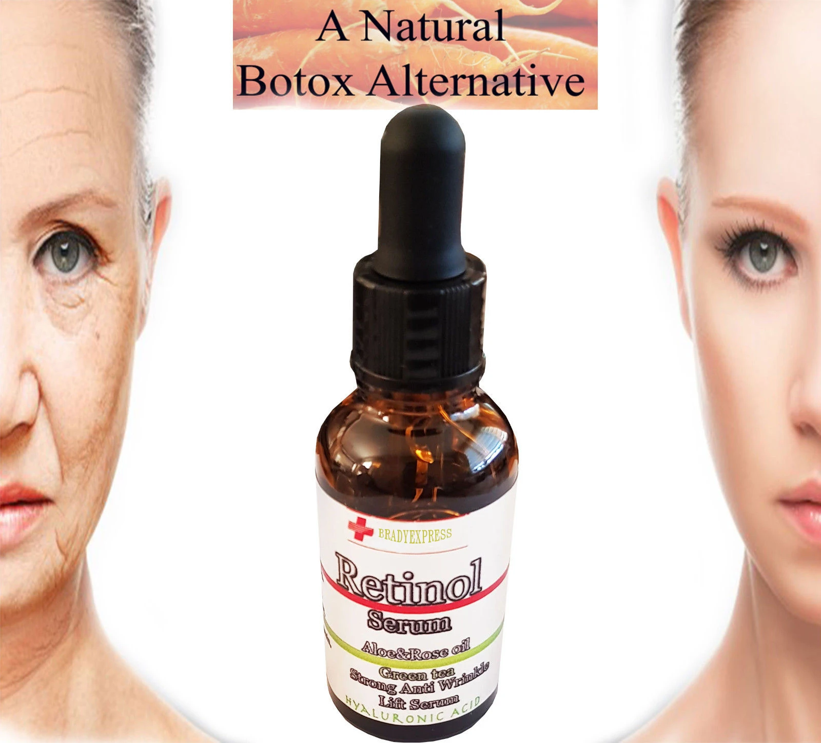 

Strong Anti Wrinkle Serum RETINOL HYALURONIC ACID HA Matrixyl 3000 VIT C 50ml