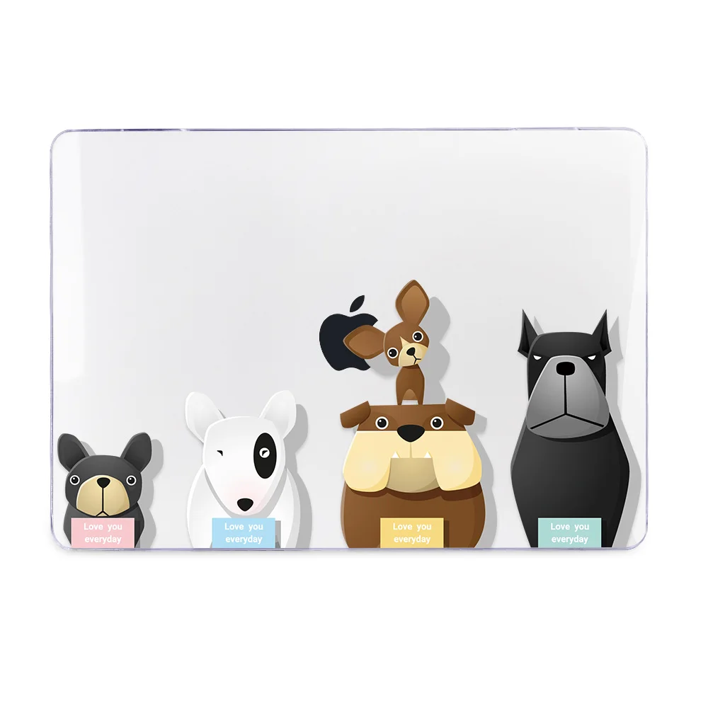 A254 Redlai Симпатичный кот собака чехол для Macbook Air Pro retina 11 12 13 15 16 дюймов с сенсорной панелью Air 13 A1932 A1466 чехол для ноутбука - Цвет: A254