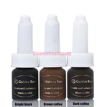 Горячая 3 шт новые красоты Mirco Перманентный макияж Пигмент татуировки чернила