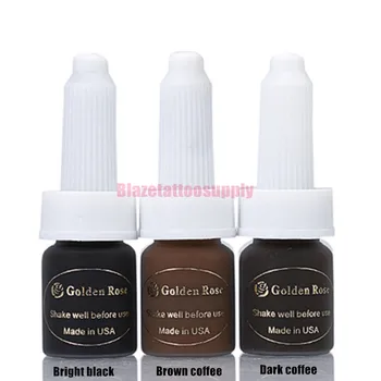 

Hot sale 3pcs New Beauty Mirco Permanent makeup pigment tattoo ink