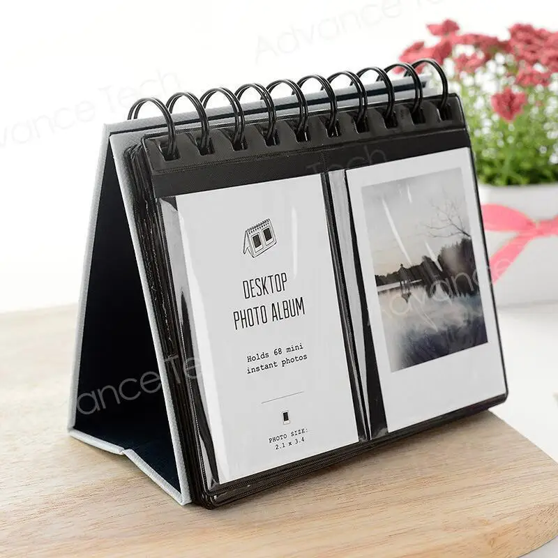 68 Pockets Polyester Instant Photo Album Picture Case for Fujifilm Instax Mini Film for credit card size book