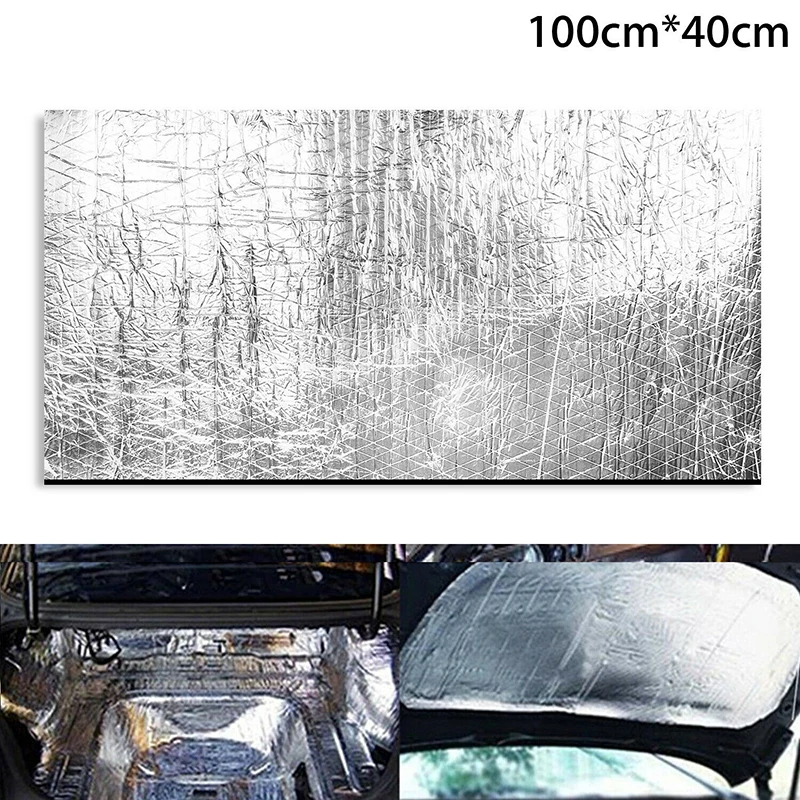 

100x40cm Car Insulation Automotive Sound Deadener Heat Shield Insulation