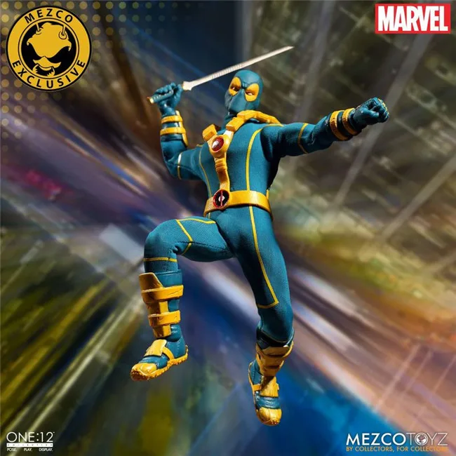 Mezco Marvel Deadpool X-Men Blue Ver Super Hero One:12 Collective BJD Figure Toys 16cm | Игрушки и хобби