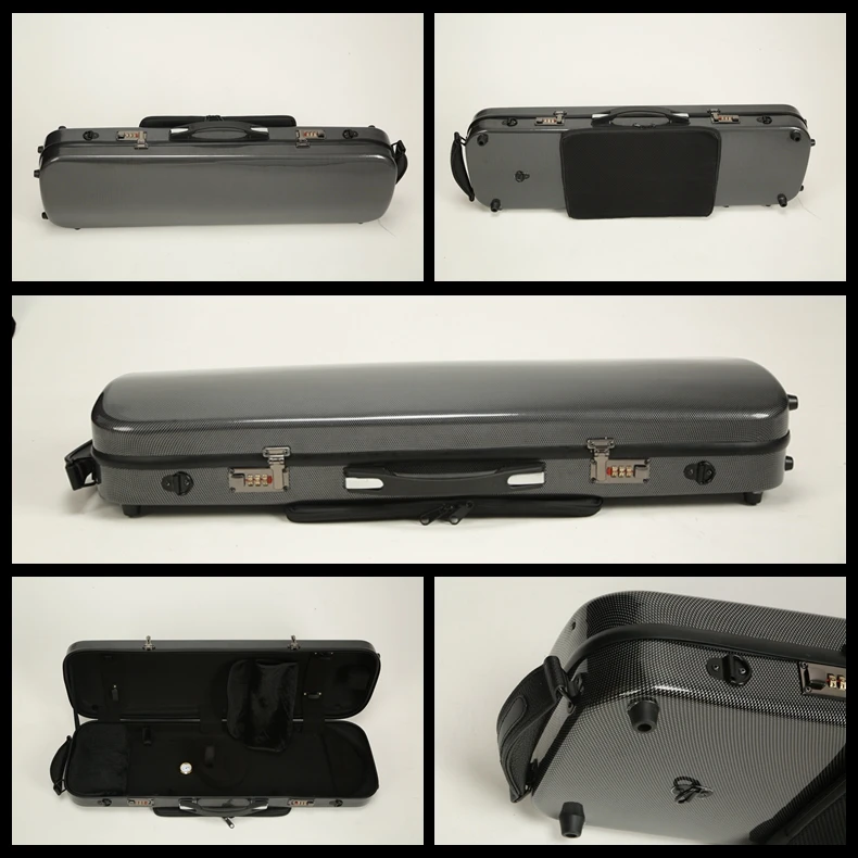 

Good strong carbon fiber (CIPHER) lock hard violin case,blue/