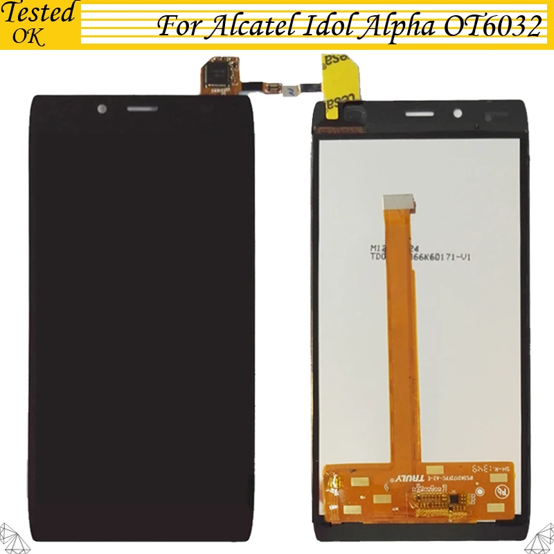 Для Alcatel One Touch Idol Alpha OT6032 6032 6032A 6032X ЖК дисплей + сенсорный экран планшета 100% тестирование работы сборки