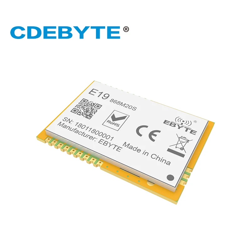 E19 868M20S Lora большой диапазон SX1276 868 МГц 100 мВт печать антенна отверстия IoT uhf