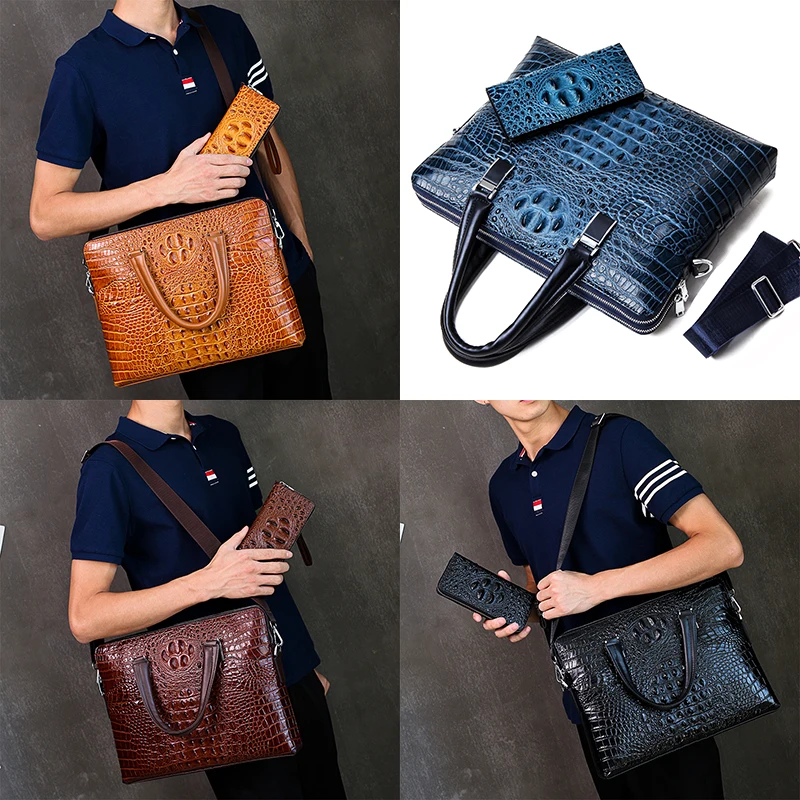 Fashion Alligator Bag and Luxury Alligator Briefcase for Men