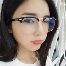 SO& EI Blu-Ray плоские зеркальные круглые трендовые плоские очки могут быть оснащены оправой для близорукости оправы для очков для женщин