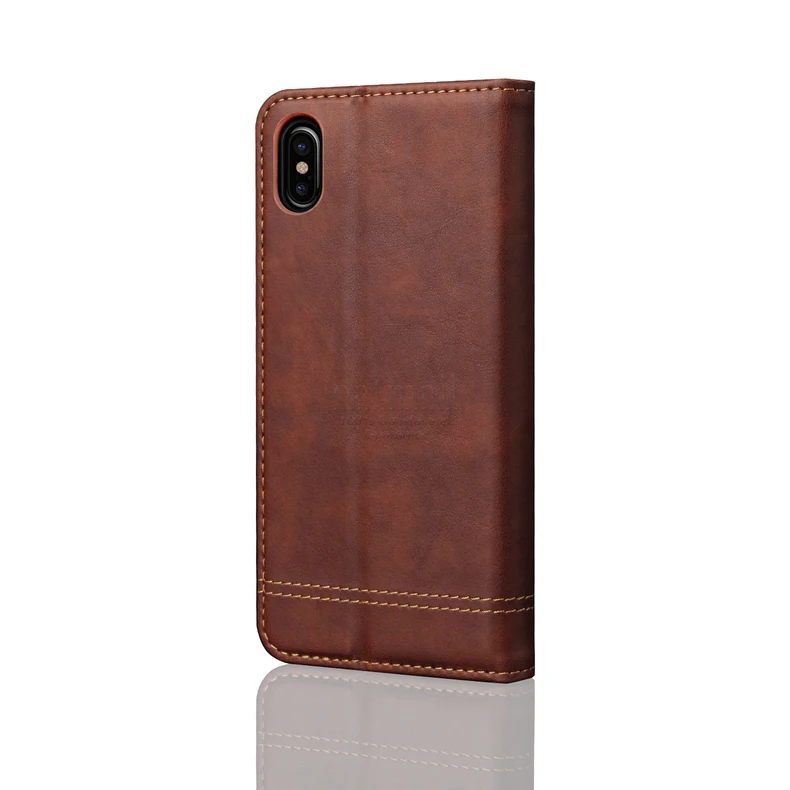 Роскошный тонкий кожаный чехол-книжка в стиле ретро для iPhone X XR, чехол-кошелек с подставкой для карт, Магнитный чехол-книжка для iPhone Xs Max, чехол для телефона s