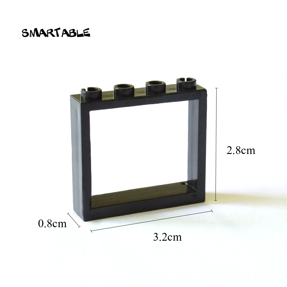 

Smartable Window Frame 1x4x3 Building Blocks MOC Parts DIY House Brick Toys Compatible All Brand 60594/4530589 Toy 20pcs/lot