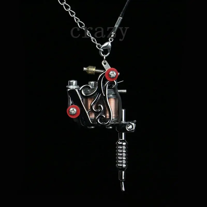 Buy 1PC Fashion Mini Tattoo Machine Jewelry Pendant