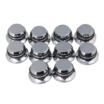 

Yibuy Silver Zinc Alloy Guitar Bass Parts Tone Tunning Top Hat Knobs Metal Pack of 10