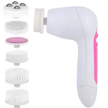 5-в-1 лица чистящий массажер-щетка Водонепроницаемый электрического устройства для красоты маска для удаления черных точек Уход за лицом щетка для глубокой чистки