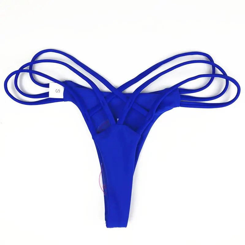 6 цветов, сексуальный бразильский купальник с дерзким низом, женские трусы, бикини, стринги, купальник, Классический крой, бикини, шорты для плавания - Цвет: Royal blue